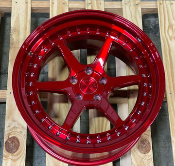 Aodhan DS09 19x11 +15 5x114.3 Candy Red 19 Inch Wheels Set 4