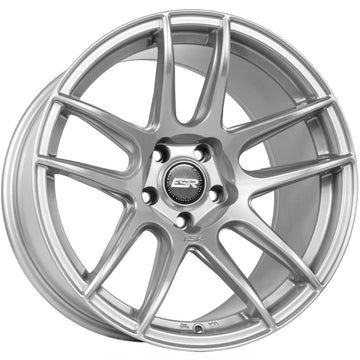 19" ESR CS8 Silver Machined Lip Wheels 19x9.5 +35 5x120 Rims Set 4
