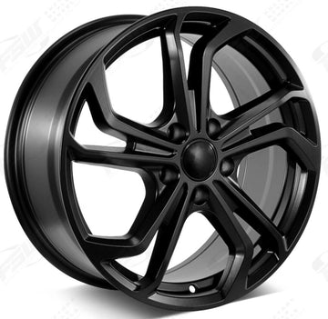 17" Black Wheels Fit Volkswagen GTI Golf Jetta Passat VW 17x7.5 +45 5x112 Set 4