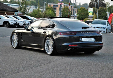 22" Road Force RF22 Silver Wheels For Porsche Panamera 22x9 / 22x10.5 Rims Set