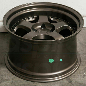 18x10.5 +22 5x114.3 ESR SR06 Bronze Deep Dish Lip 18 Inch Wheels Rims Set 4