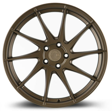 Aodhan AH09 18x8.5 +35 5x100 Matte Bronze Directional 18 Inch Wheels Rims Set 4