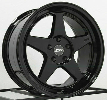 19" ESR CR5 Gloss Black Wheels 19x9.0 +20 5x114.3 Rims Set 4