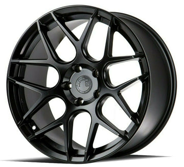 19" Aodhan AFF2 Matte Black Wheels 19x9.5 +35 5x112 Rims Set 4
