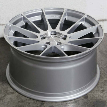 20" MRR GF6 Silver Wheels 20x9 +38 / 20x10.5 +40 5x120 Ground Force Rims Set 4