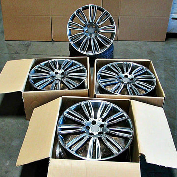 24" Wheels Fit Range Rover Land Rover HSE Sport Gunmetal Machined 24x10 Set 4