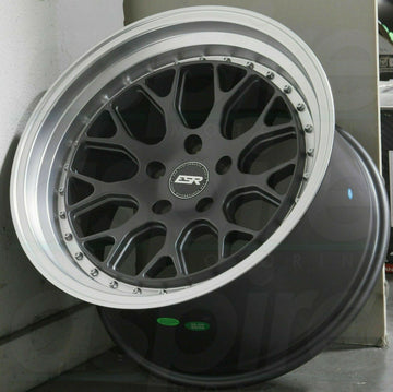 19 Inch ESR CS01 Matte Graphite Concave Wheels 19x10.5 +22 5x114.3 Rims Set 4