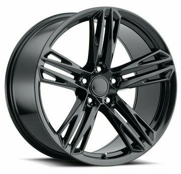 20" Gloss Black Wheels 20x10 +23 / 20x11 +43 Fit Chevrolet Camaro Chevy Set 4
