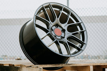 18 Inch 18x8.5 +35 Aodhan AH-X AH10 5x120 Hyper Black Wheels Rims Set 4