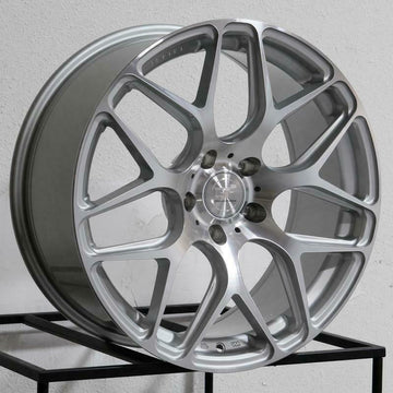 20" MRR GF9 Ground Force 20x8.5 5x114.3 +35 Silver Machined Wheels Rims Set 4