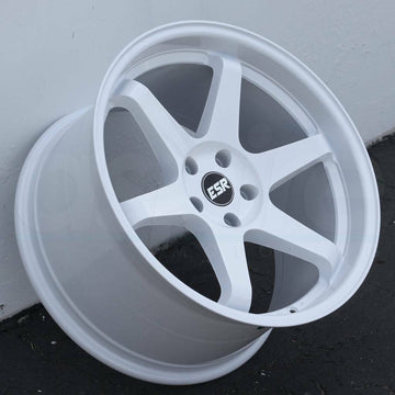 18" White ESR SR07 Wheels 18x8.5 5x100 +30 Rims (Set of 4)