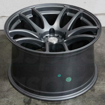 18x10.5 +15 ESR SR08 Wheels Satin Titanium 18 Inch 5x114.3 Concave Rims Set 4