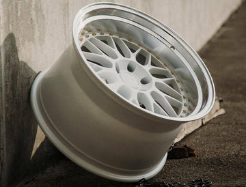 19x9.5 19x11 +22 White Machined Lip Wheels Aodhan AH02 19 Inch 5x114.3 Rims Set