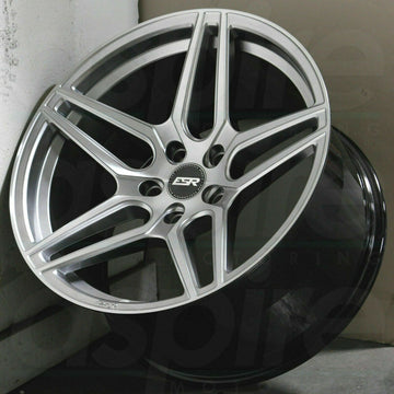 18" ESR RF15 Wheels 18x9.5 / 18x10.5 +22 5x120 Silver 18 Inch Rims Set 4