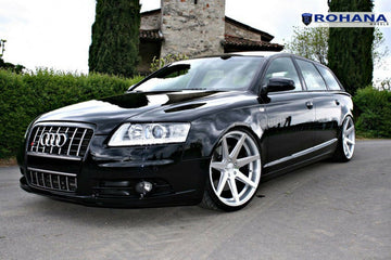 20x10 +33 Rohana RC7 5x112 Silver Wheels For Audi S6 Wagon Concave 20" Rims Set