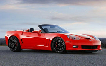 MRR M755 Flow Formed 19x9.5 / 19x11 Wheels Black For C5 Corvette Rims Set 4