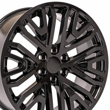 22x9 Wheels For Chevy Silverado GMC Sierra Tahoe Yukon Savana 22 In Black Rims