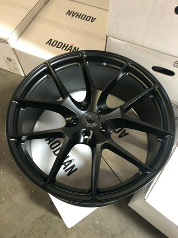 18x8.5 +35 5x120 Aodhan AFF7 18" Black Wheels Fit BMW 325 328 330 335 Z4 Rims