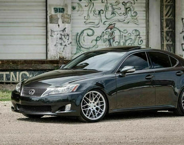 19x8.5 MRR GF7 Wheels Silver Machined 19" 5x114.3 +35 Ground Force Rims Set 4