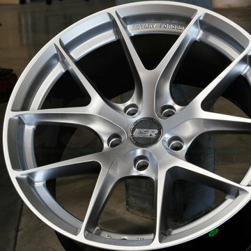18x10 ESR RF02 RF2 5x120 +25 Hyper Silver Concave Wheels 18 Inch Rims Set 4