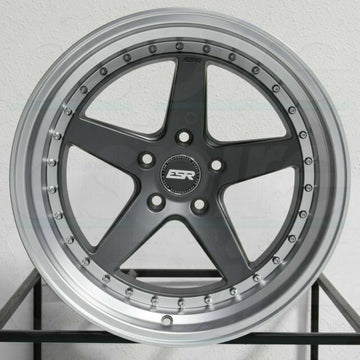 18x8.5 5x100 +30 ESR CS5 18" Graphite Wheels For Corolla Camry Celica TC Golf