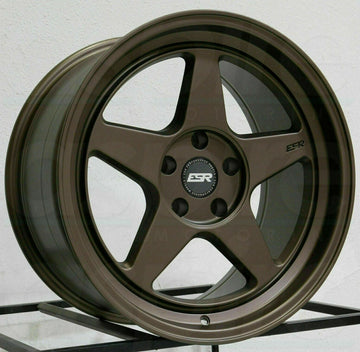 18x8.5 5x100 +30 ESR CR5 18" Matte Bronze Wheels Set 4