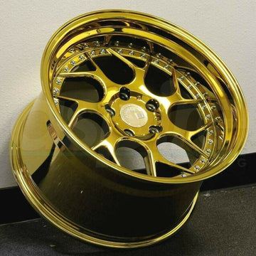 19x9.5 Aodhan DS01 5x114.3 +22 Vacuum Gold Wheels 19" Rims (Set of 4)
