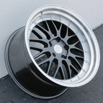 19 Inch ESR SR05 Gun Metal Wheels 19x9.5 +22 5x120 Deep Lip Rims Set 4