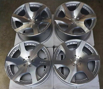 20" MRR VP3 Wheels 20x9 / 20x10.5 5x114.3 Silver Machined Face Rims Set 4