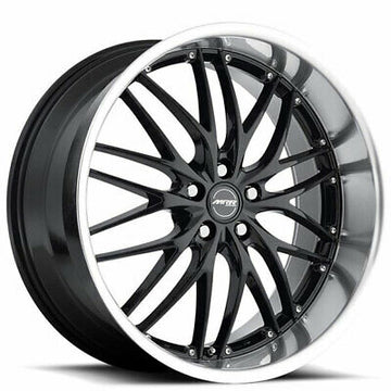 MRR GT1 Deep Dish Black Wheels For Chrysler Crossfire 19x8.5/20x10 5x112 Set 4