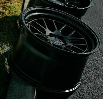 18x9.5 +22 Gloss Black 5x114.3 Wheels Aodhan DS06 Rims 18 Inch Set 4