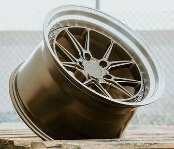 18" Aodhan DS08 Wheels 18x9.5 +22 / 18x10.5 +22  5x114.3 Bronze Rims Set 4
