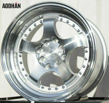 AodHan AH03 16x8 4x100 / 4x114.3 +15 Silver Wheels 16" Rims Set 4