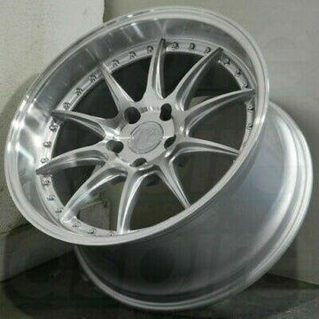 19x9.5 +15 AodHan DS07 Wheels 5x114.3 Silver Machined Rims 19 Inch Set 4