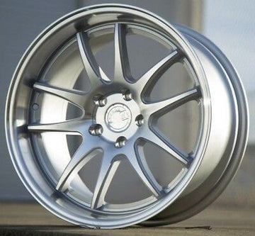AODHAN DS02 18x8.5 5x100 +35 Silver Machined Face 18 Inch Wheels (Set of 4)