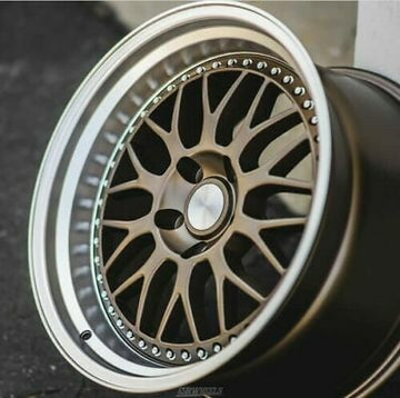 ESR SR01 Bronze With Machined Lip 18x9.5 5x100 +22 Wheels Set 4 Rims 18 Inch