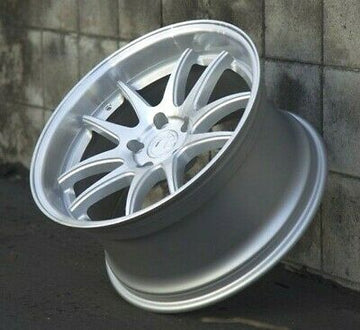 18" AODHAN DS02 Wheels 18x8.5 +35 / 18x9.5 +30 5x114.3 Silver Rims Set 4