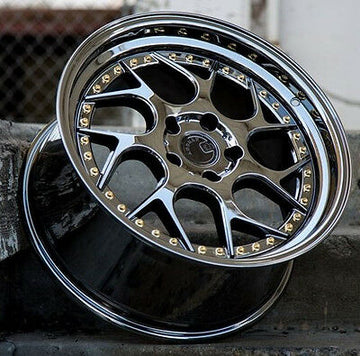 18x8.5 / 18x9.5 5x100 +35 Black Vacuum Aodhan  DS01 Wheels 18 Inch Rims Set 4