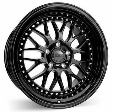 17x8.5 ESR SR01 Wheels Black 5x100 +30 Fit Corolla Celica Golf Jetta Rims Set 4