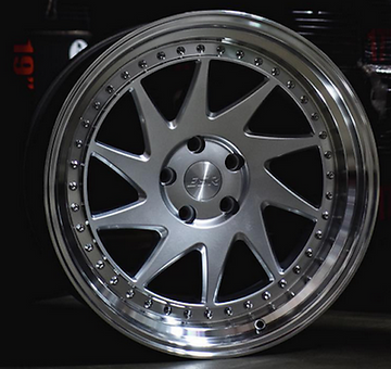 19" ESR SR09 Hyper Silver Deep Dish Wheels 19x10.5" +22 5x120 Rims Set of 4