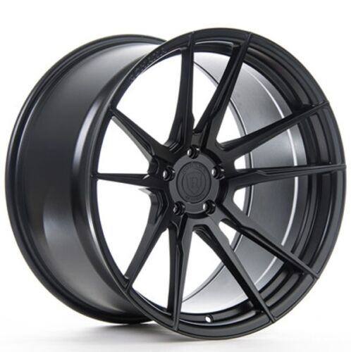 22x10.5 +40 Rohana RFX2 5x130 Black Wheels For Porsche Cayenne S E-Hyb ...