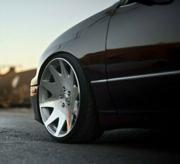 19x9.5 MRR HR3 Concave Wheels 19 Inch 5x112 Set 4 Silver Machined Rims