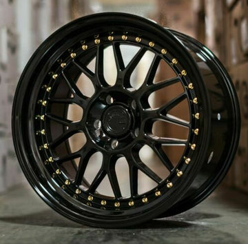 18x8.5 Aodhan AH02 5x120 +35 Gloss Black 18" Wheels Rims For BMW 325 330 328 Z4