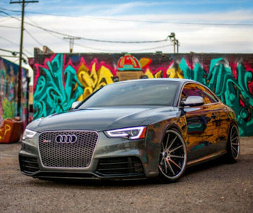 20x11 +28 Rohana RC10 5x112 Machine Black Wheels Set For Audi RS5 Deep Concave