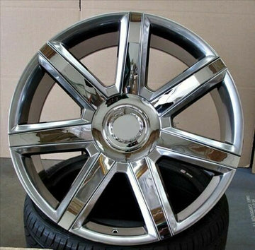 26" Platinum Style 7 Spoke Style Wheels Fits Cadillac Escalade Rims Set 4