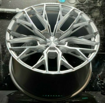 MRR GF5 Wheels 20x10.5 5x112 +40 Silver Machined 20" Ground Force Rims Set of 4