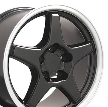 17" Wheels Fits Chevrolet Corvette 1988 - 2004 17X9.5 Black ZR1 Style Rims Set 4