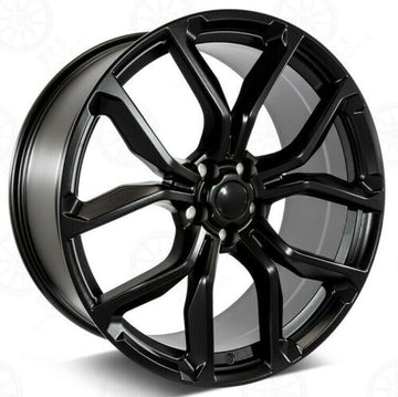 22x10 SVR Style Satin Black Wheels Fit Range Rover Land Rover 5x120 Rims Set 4
