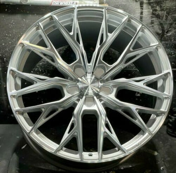 MRR GF5 Wheels 20x9 +38 / 20x10 +40 5x114.3 Silver 20 Ground Force Rims Set of 4