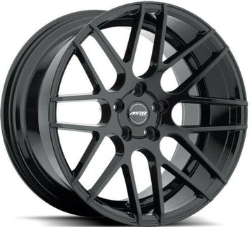 19" GF7 Gloss Black 19x8.5 Wheels Fits Audi A3 A4 A5 A6 Passat 5x112 Rims Set 4